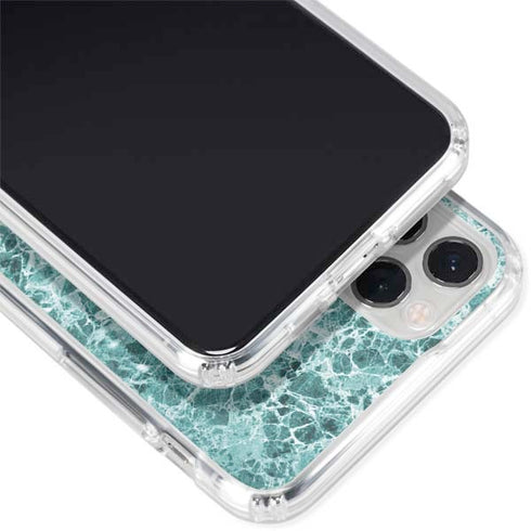 Crushed Turquoise iPhone 11 Pro Clear Case