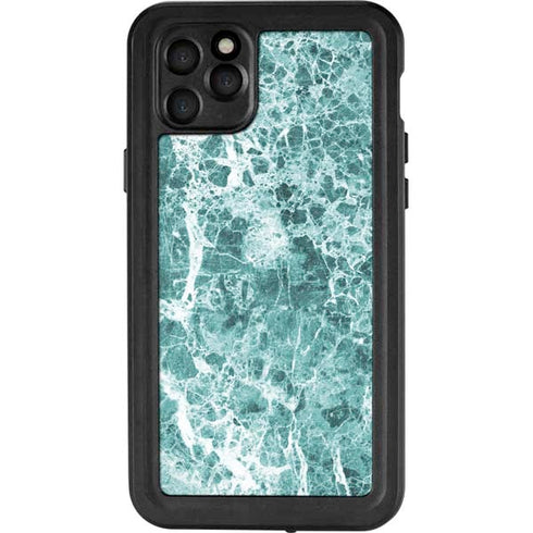 Crushed Turquoise iPhone 11 Pro Max Waterproof Case