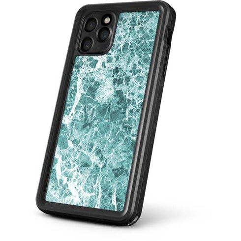 Crushed Turquoise iPhone 11 Pro Max Waterproof Case