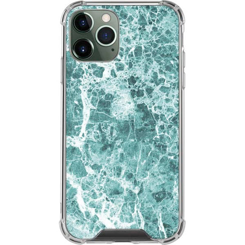 Crushed Turquoise iPhone 12 Pro Clear Case