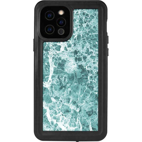 Crushed Turquoise iPhone 12 Pro Waterproof Case