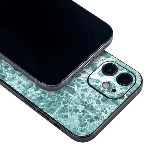 Crushed Turquoise iPhone 12 Skin