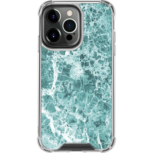 Crushed Turquoise iPhone 13 Pro Clear Case