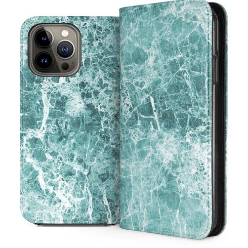Crushed Turquoise iPhone 13 Pro Max Folio Case
