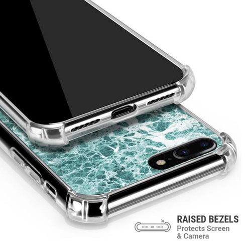 Crushed Turquoise iPhone 7/8 Plus Clear Case