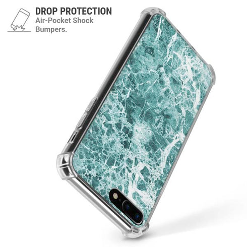 Crushed Turquoise iPhone 7/8 Plus Clear Case