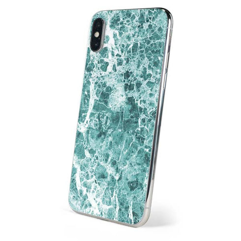Crushed Turquoise iPhone X Skin