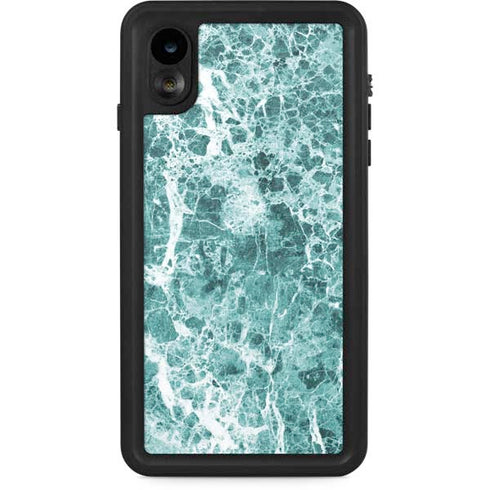 Crushed Turquoise iPhone XR Waterproof Case