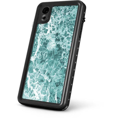 Crushed Turquoise iPhone XR Waterproof Case