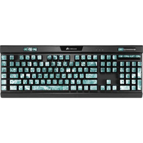 Crushed Turquoise K95 RGB PLATINUM Mechanical Gaming Keyboard Skin
