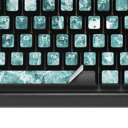 Crushed Turquoise K95 RGB PLATINUM Mechanical Gaming Keyboard Skin
