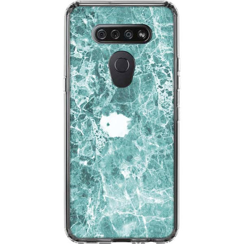 Crushed Turquoise LG K51/Q51 Clear Case