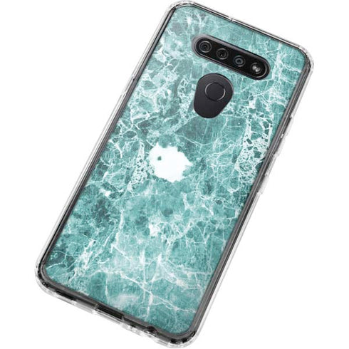 Crushed Turquoise LG K51/Q51 Clear Case