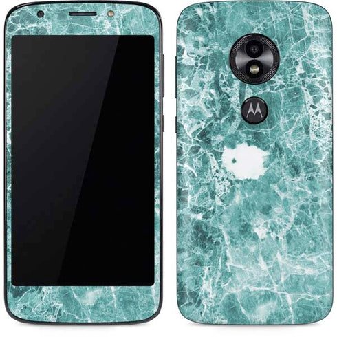 Crushed Turquoise Moto E5 Play Skin