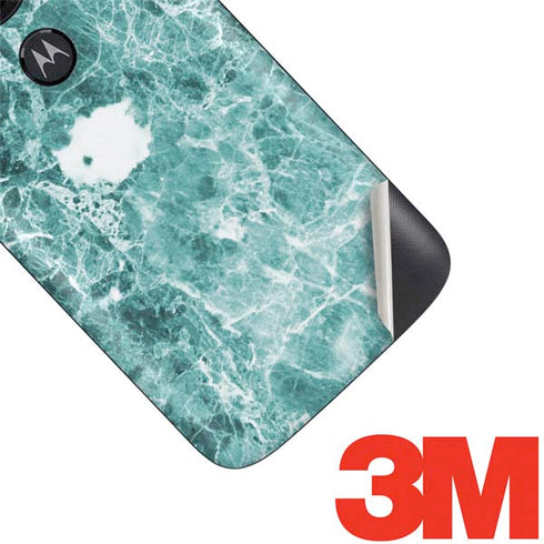 Crushed Turquoise Moto E5 Play Skin