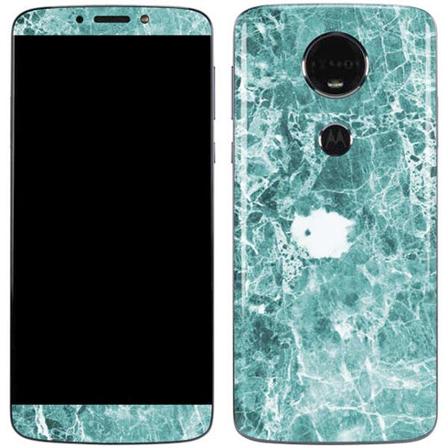Crushed Turquoise Moto E5 Plus Skin