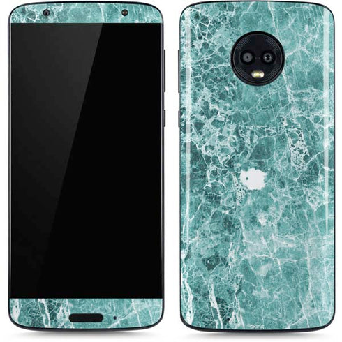 Crushed Turquoise Moto G6 Skin