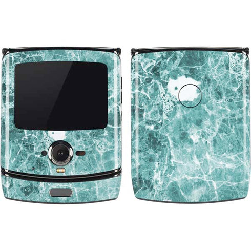 Crushed Turquoise Motorola RAZR Skin