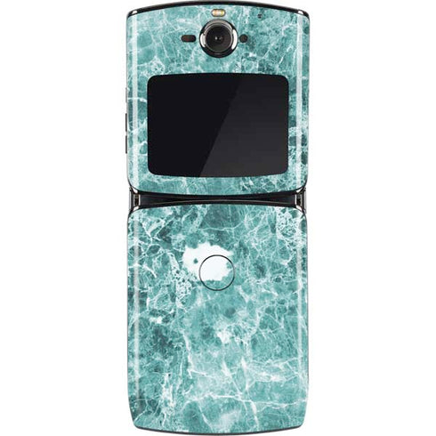 Crushed Turquoise Motorola RAZR Skin