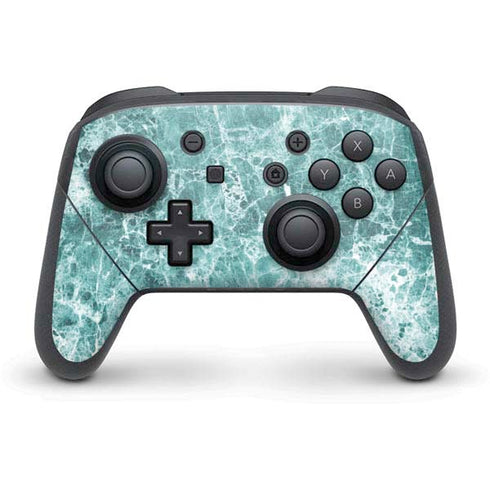 Crushed Turquoise Nintendo Switch Pro Controller Skin