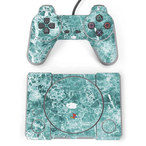 Crushed Turquoise PlayStation Classic Bundle Skin