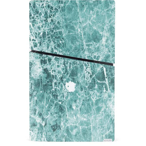 Crushed Turquoise PS5 Slim Digital Edition Console Skin