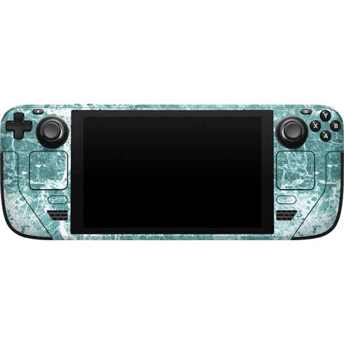 Crushed Turquoise Steam Deck Handheld Gaming Computer Skin
