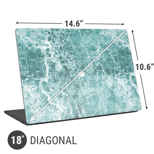 Crushed Turquoise Universal Laptop 18in (14.6 x 10.6in) Skin