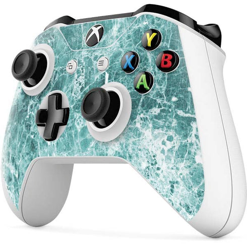 Crushed Turquoise Xbox One S Controller Skin