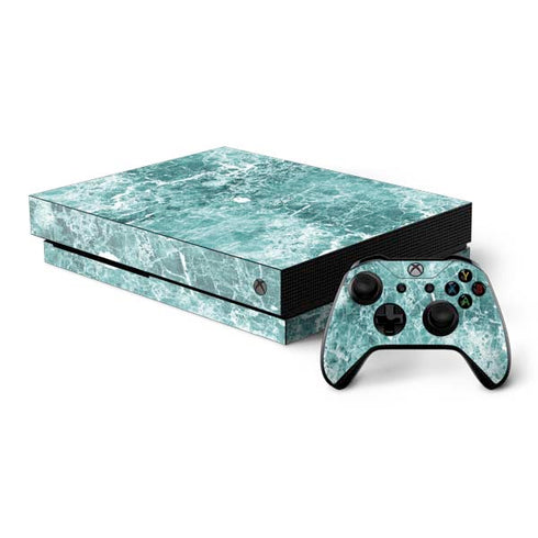 Crushed Turquoise Xbox One X Bundle Skin