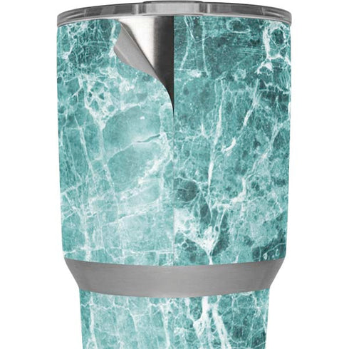 Crushed Turquoise Yeti 30oz Rambler Tumbler Skin