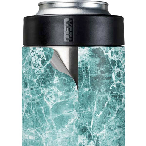 Crushed Turquoise Yeti Colster Can Insulator Skin
