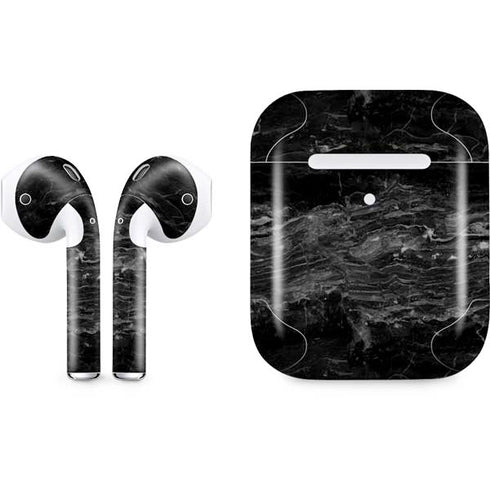 Crystal Black Apple AirPods 2 Skin