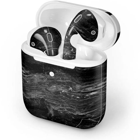 Crystal Black Apple AirPods 2 Skin