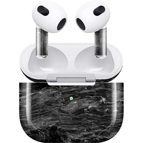 Crystal Black Apple AirPods (3rd Gen 2021) Skin