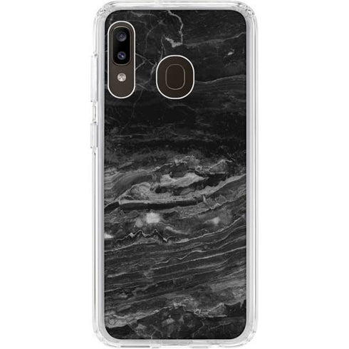 Crystal Black Galaxy A20 Clear Case