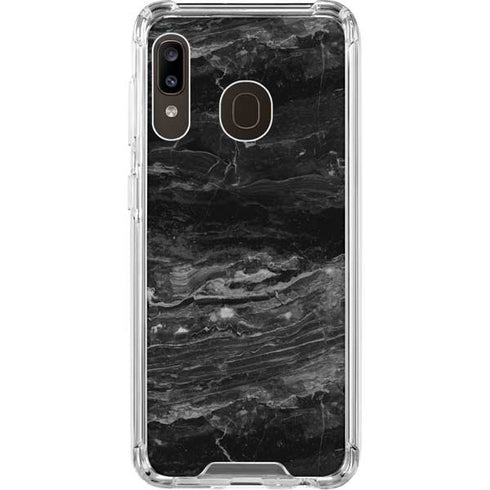 Crystal Black Galaxy A30 Clear Case