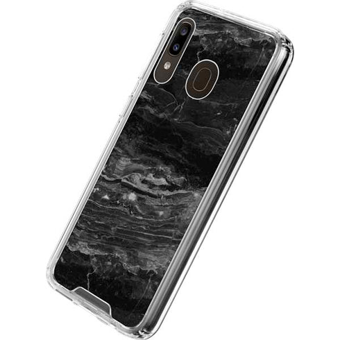 Crystal Black Galaxy A30 Clear Case