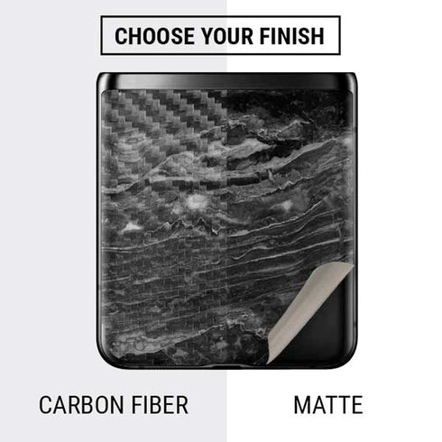 Crystal Black Galaxy Z Flip Skin