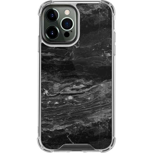 Crystal Black iPhone 15 Pro Max Clear Case
