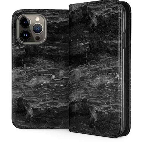 Crystal Black iPhone 15 Pro Max Folio Case