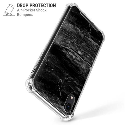 Crystal Black iPhone XR Clear Case
