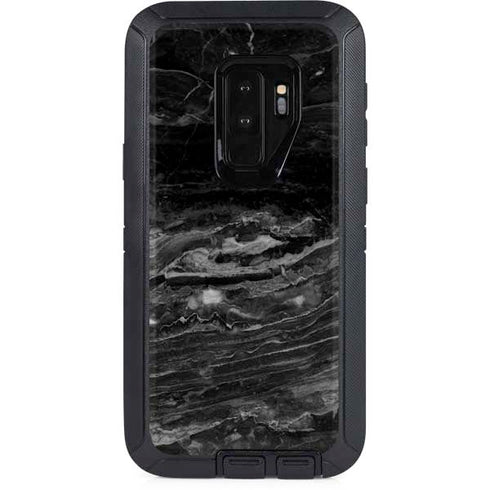 Crystal Black Otterbox Defender Galaxy Skin