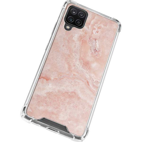 Crystal Pink Galaxy A12 Clear Case