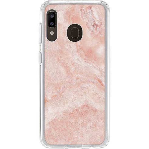 Crystal Pink Galaxy A20 Clear Case