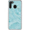 Crystal Turquoise Galaxy A21 Clear Case