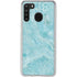 Crystal Turquoise Galaxy A21 Clear Case