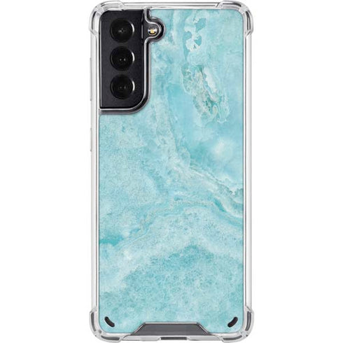 Crystal Turquoise Galaxy S21 5G Clear Case
