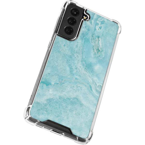 Crystal Turquoise Galaxy S21 FE Clear Case