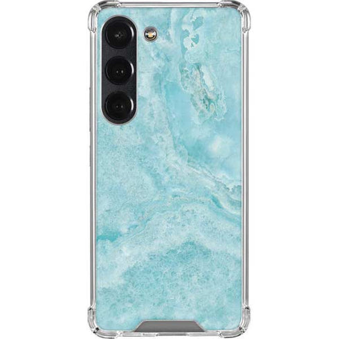 Crystal Turquoise Galaxy S23 Clear Case